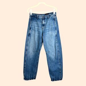 AG Adriano Goldschmied Mercer Cuffed Barrel Jeans